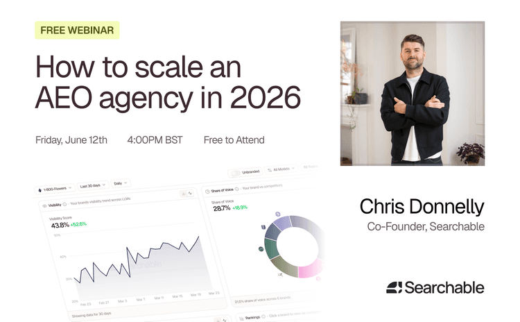 How to scale an AEO agency in 2026 webinar