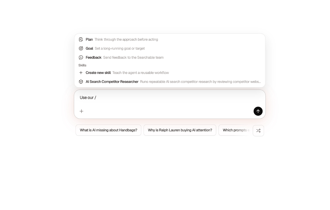 Turning a great conversation into a reusable Skill in the Searchable Agent