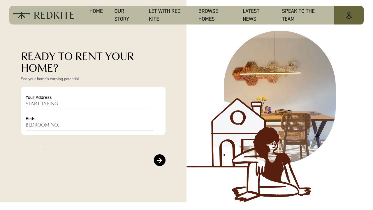 Red Kite Hosts income calculator showing holiday let earnings estimate for Cotswolds property owners