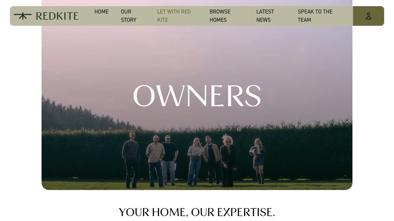 Red Kite Hosts Host+ full management service page showing what is included in Cotswolds holiday let management